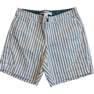 Women's Old Navy Teal Stripe Everyday Shorts Size 4